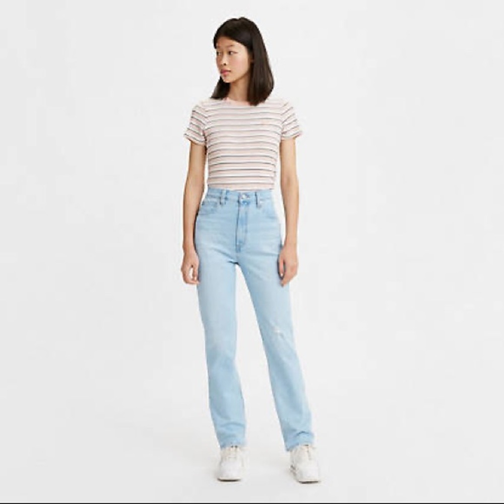 Levi’s High Rise 70’s straight 27